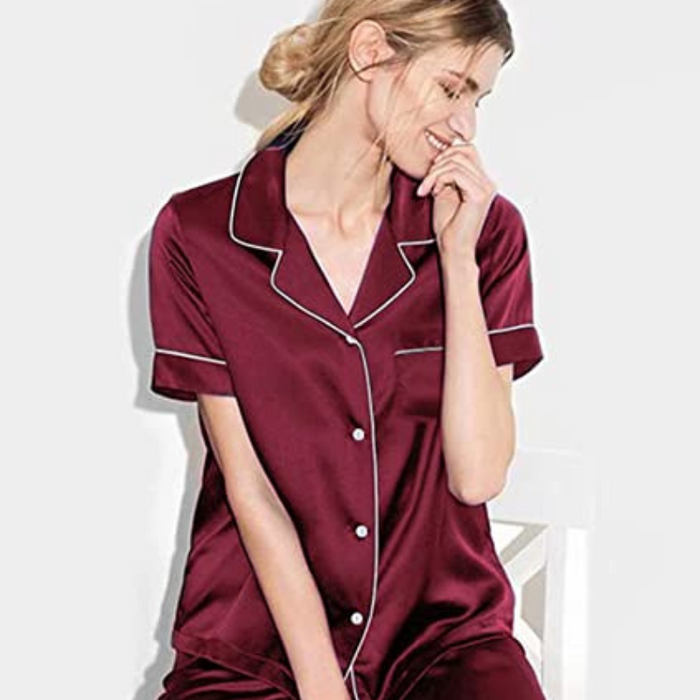 Women's Silk Satin Two-Piece Sleepwear