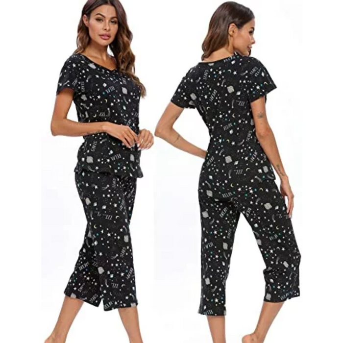 Night Wear Top And Pajamas Sets