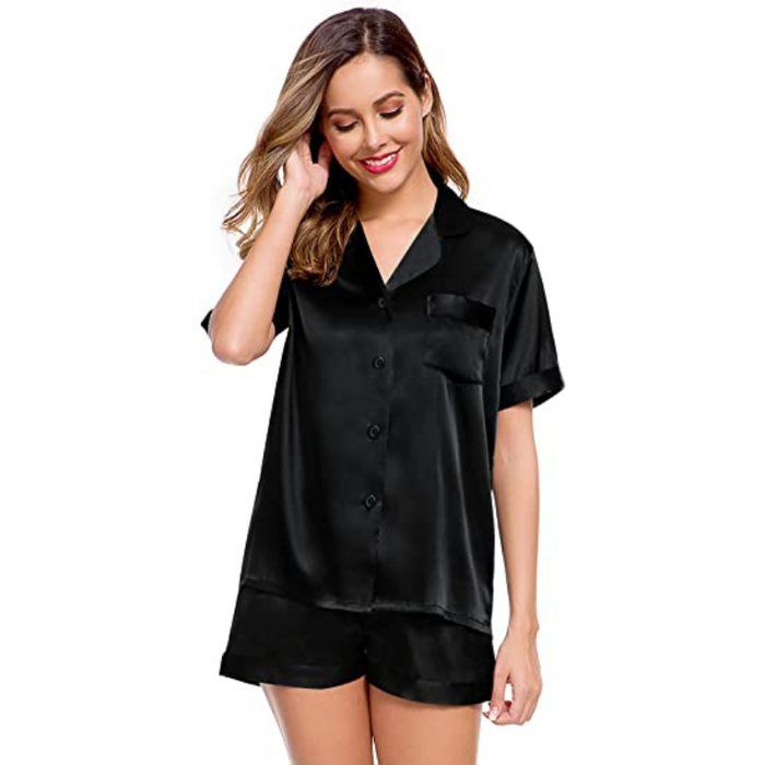 Women's Two-Piece Button-Down Pajama Set