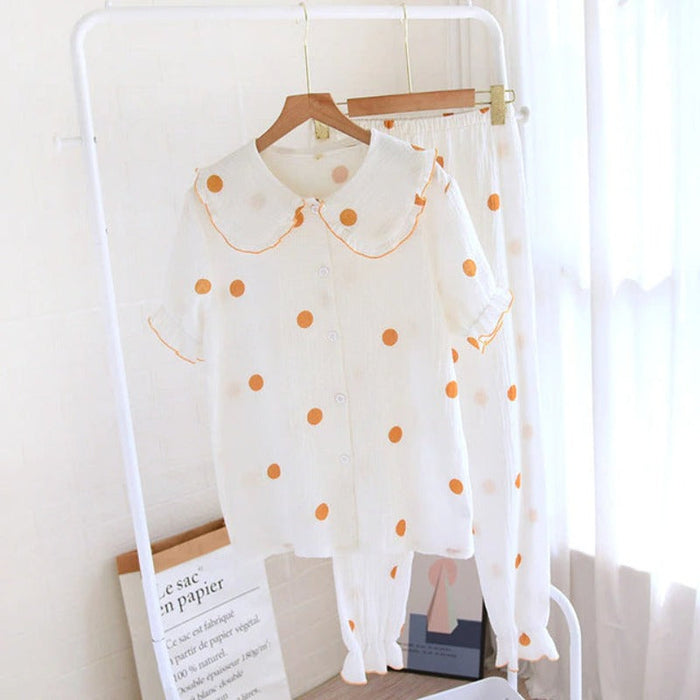 Cotton Short Sleeve Pajama Sets