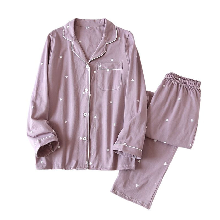 Long Sleeved Pajamas Set