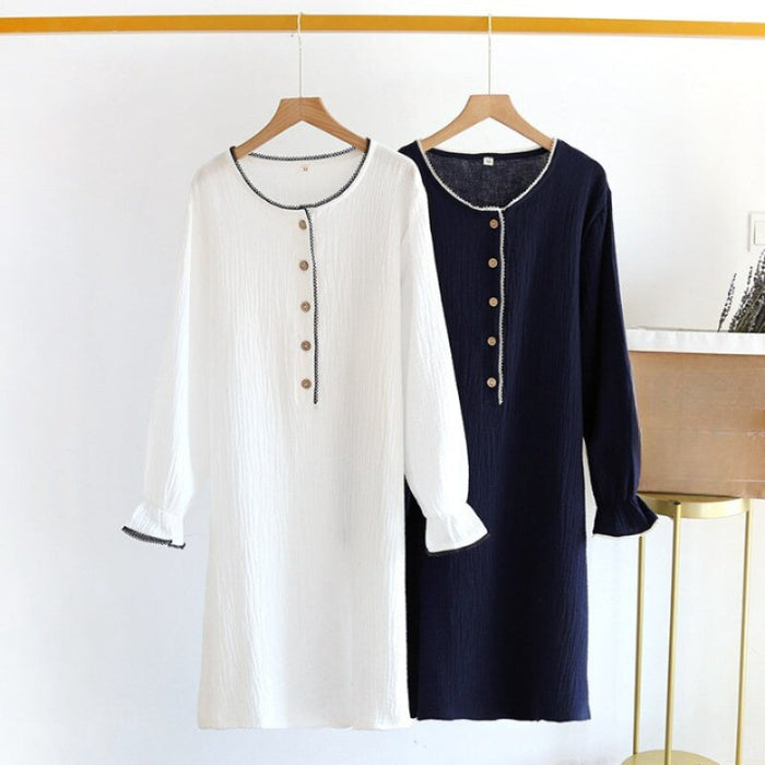 Long Sleeve Nightdress For Women