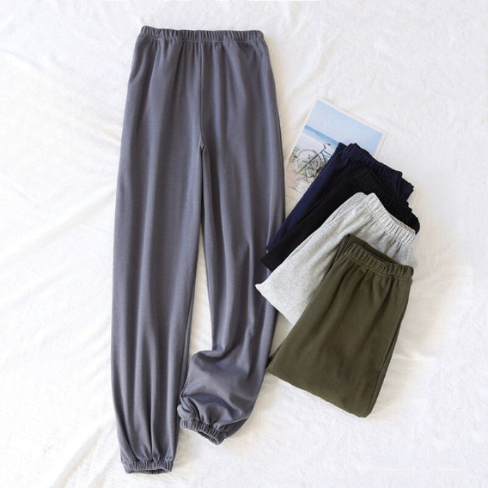 Solid Men's Home Pants