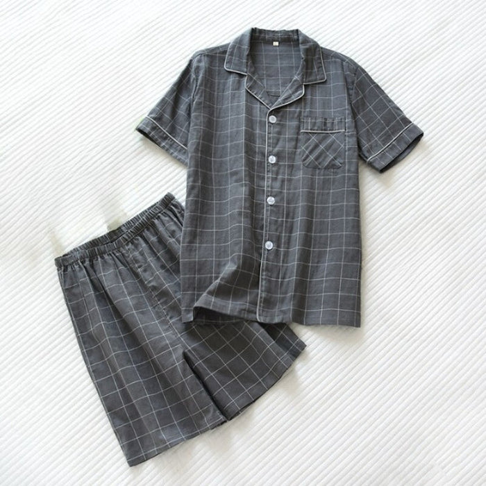 Checks Short Sleeve Pajamas