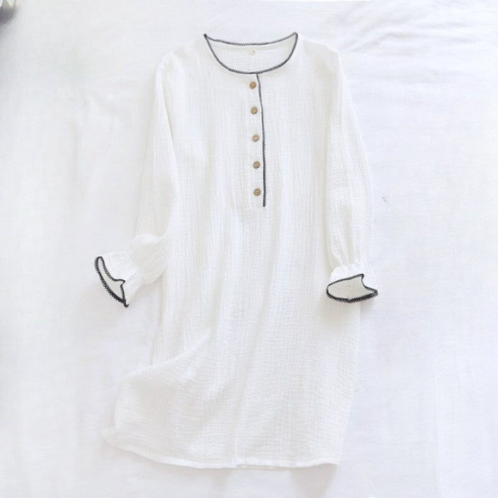 Long Sleeve Nightdress For Women