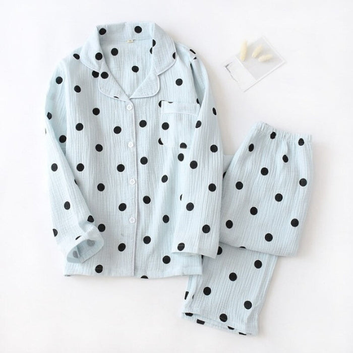 Dotted Printed Men's Pajamas Set