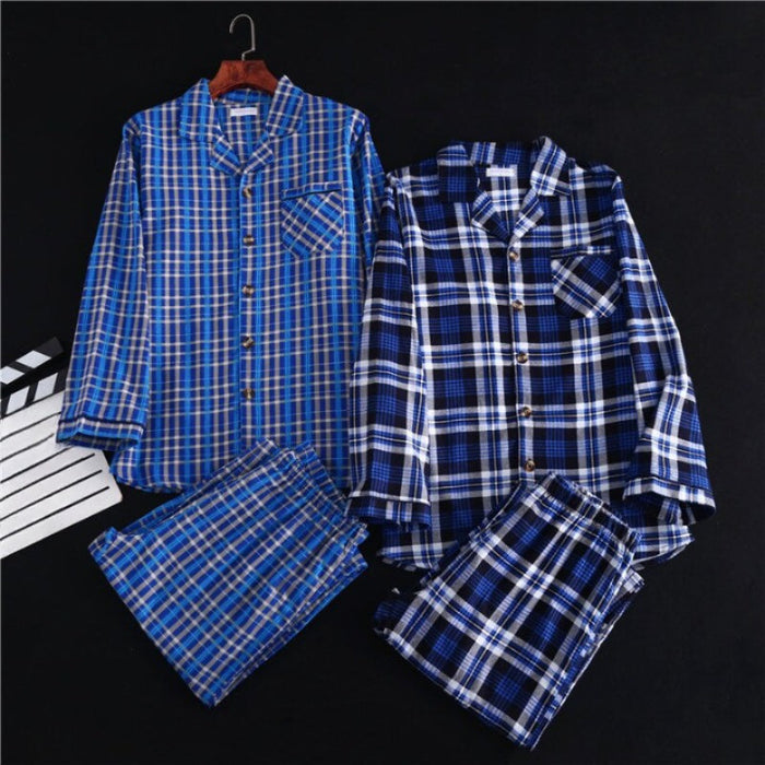 Men's Checks Pajamas Set