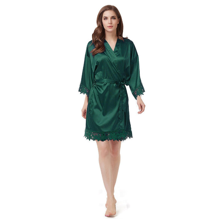 Personalized Solid Silky Bridesmaid Robes