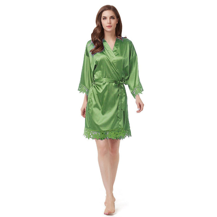 Personalized Solid Silky Bridesmaid Robes