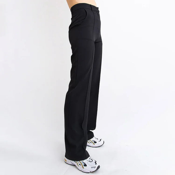 High Waisted Suit Pants With Straw Pleats