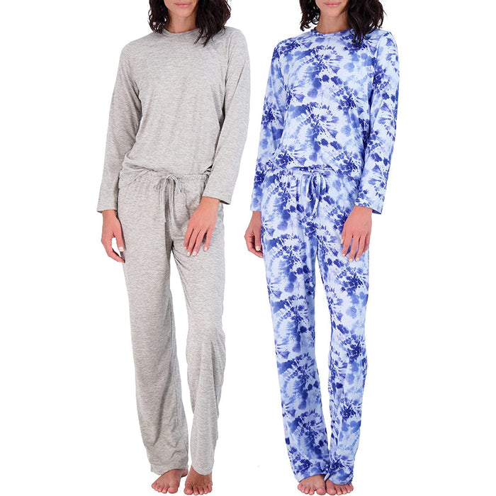 Women's Pajama Set Short And Long Sleeve Top With Pants