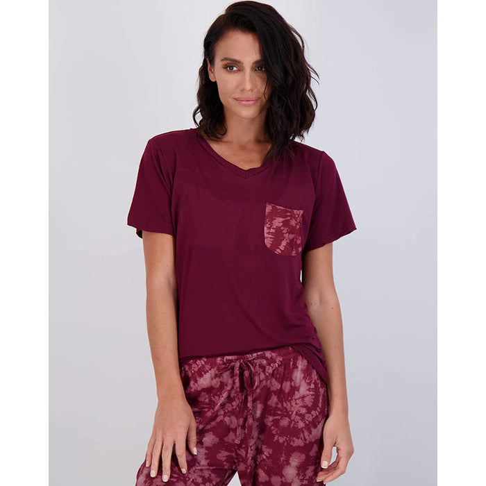 Women's Pajama Set Short And Long Sleeve Top With Pants