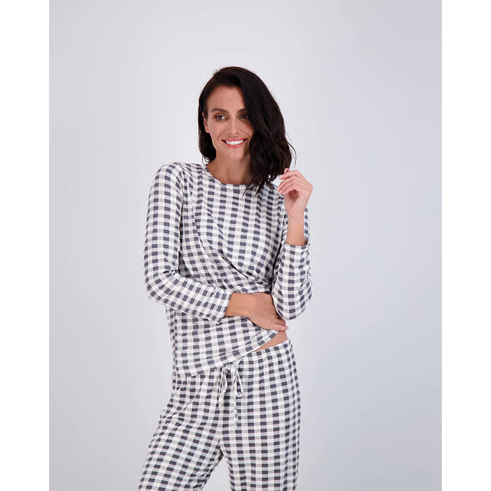 Women's Pajama Set Short And Long Sleeve Top With Pants