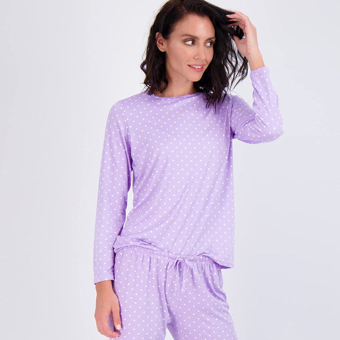 Women's Pajama Set Short And Long Sleeve Top With Pants