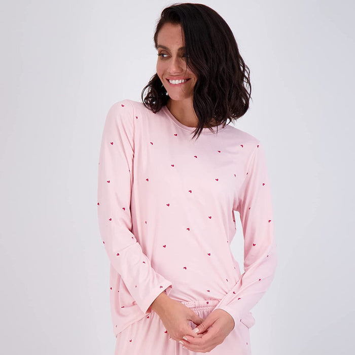 Women's Pajama Set Short And Long Sleeve Top With Pants