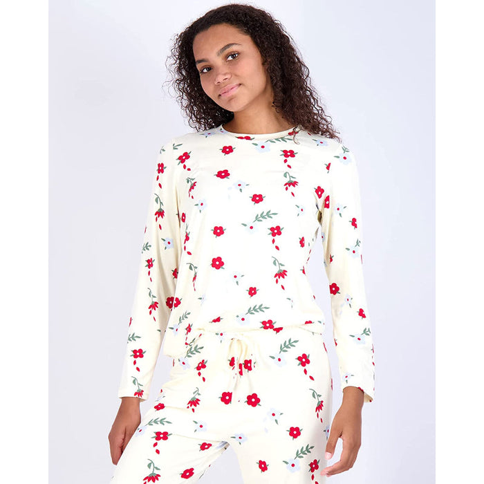 Women's Pajama Set Short And Long Sleeve Top With Pants