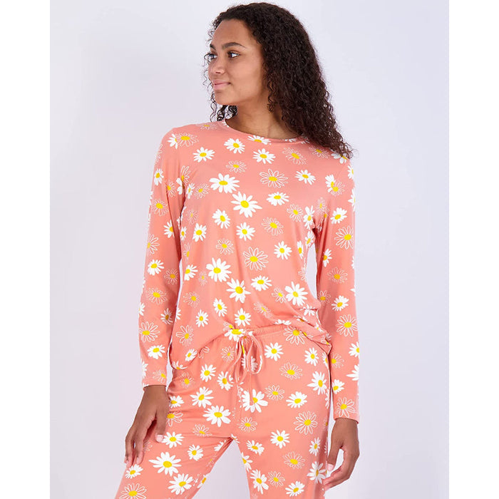 Women's Pajama Set Short And Long Sleeve Top With Pants