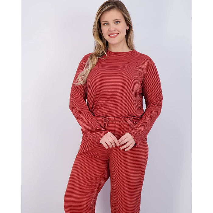 Women's Pajama Set Short And Long Sleeve Top With Pants