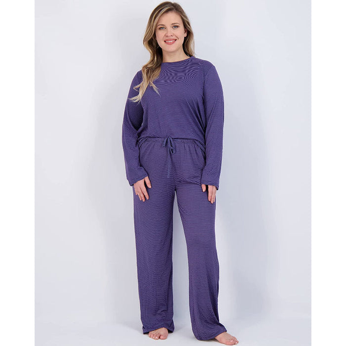 Women's Pajama Set Short And Long Sleeve Top With Pants