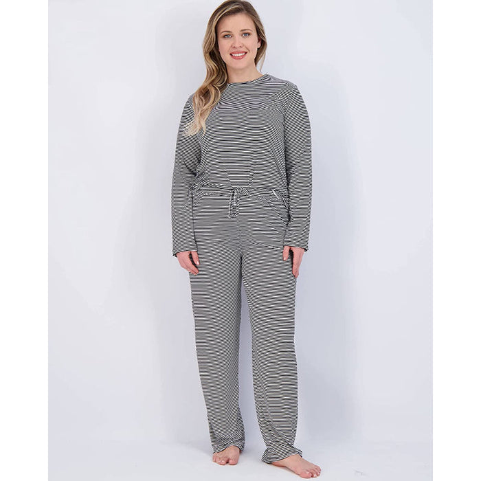 Women's Pajama Set Short And Long Sleeve Top With Pants