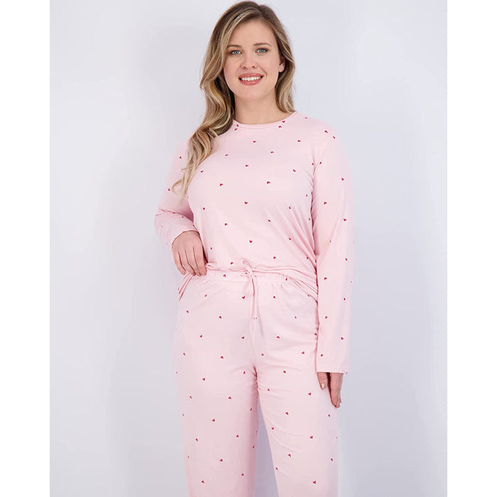 Women's Pajama Set Short And Long Sleeve Top With Pants