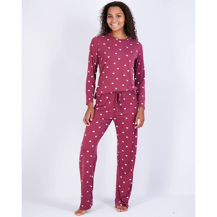 Women's Pajama Set Short And Long Sleeve Top With Pants