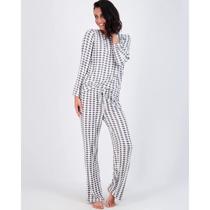 Women's Pajama Set Short And Long Sleeve Top With Pants