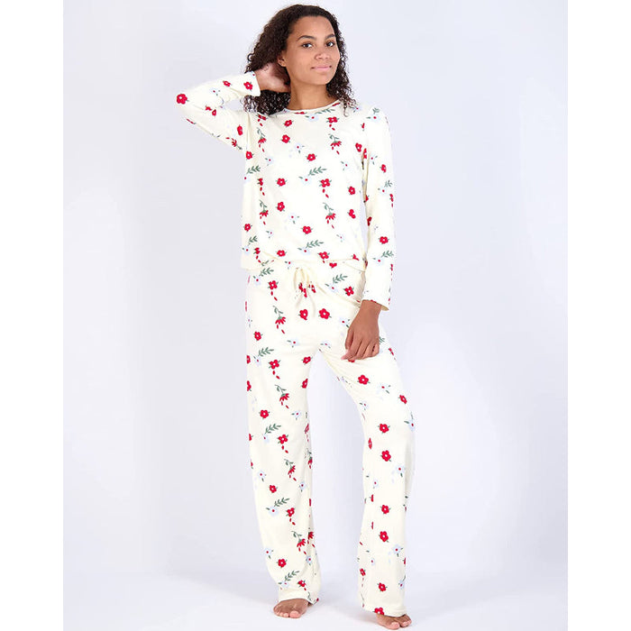 Women's Pajama Set Short And Long Sleeve Top With Pants