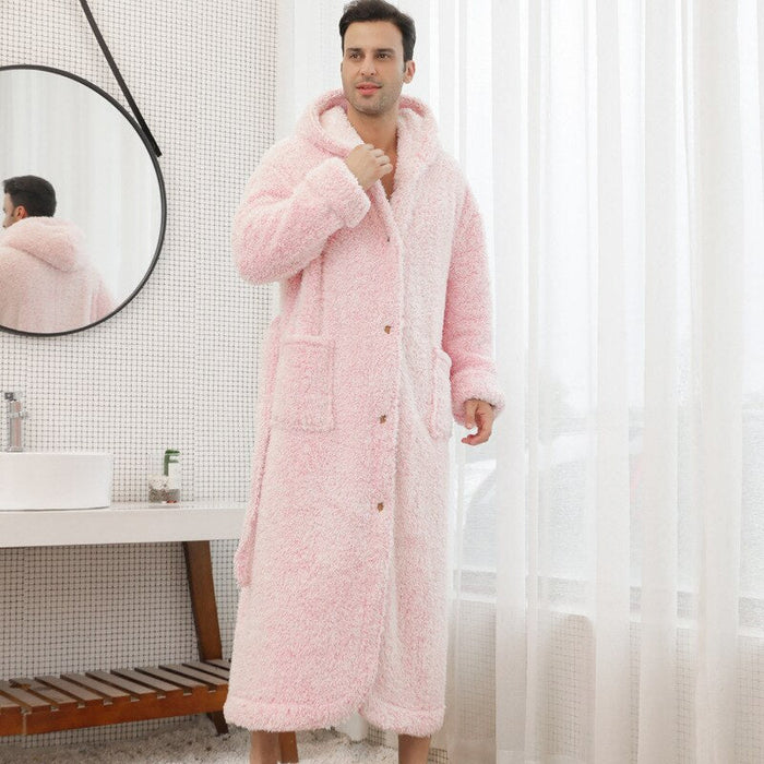 Warm Fleece Couples Dressing Gown