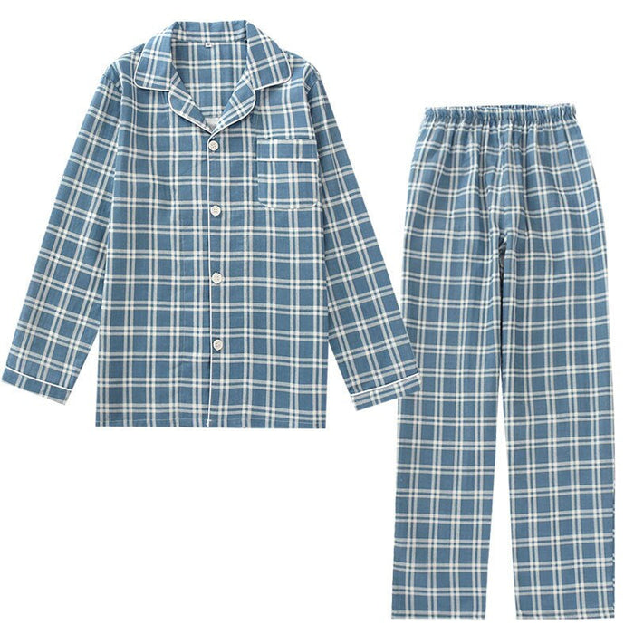 Checks Pattern Men's Pajamas Set