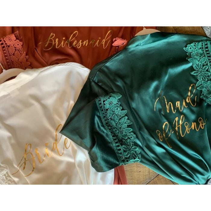 Personalized Classic Silky Bridesmaid Robes