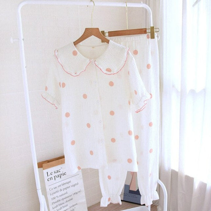 Cotton Short Sleeve Pajama Sets