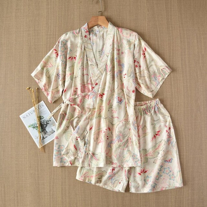 kimono Short-Sleeved Shorts ladies