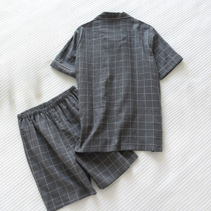 Checks Short Sleeve Pajamas