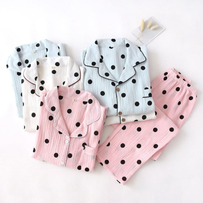 Dotted Printed Men's Pajamas Set