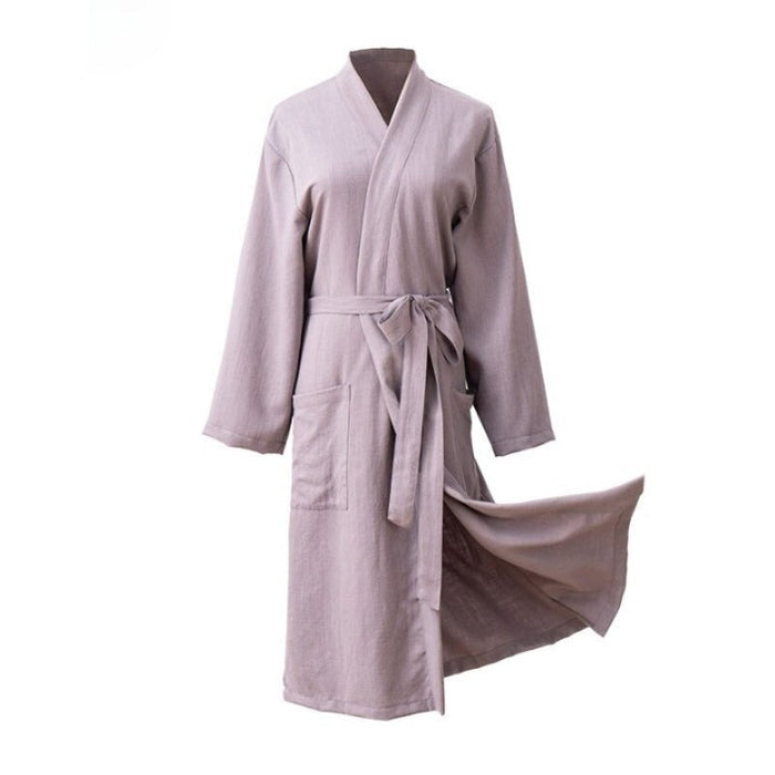 Unisex Linen Bathrobe