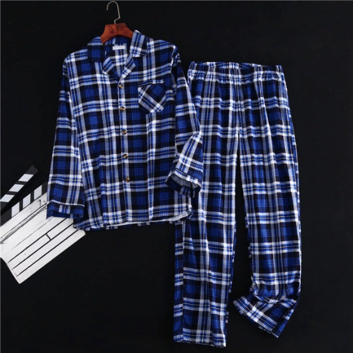 Men's Checks Pajamas Set