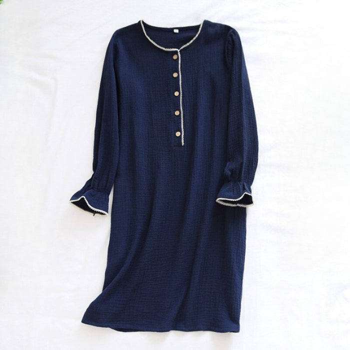 Long Sleeve Nightdress For Women