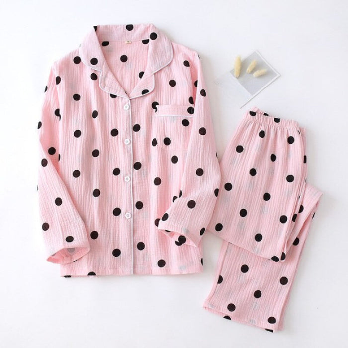 Dotted Printed Men's Pajamas Set