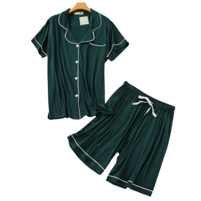 The Short Sleeves Cotton Pajama Set