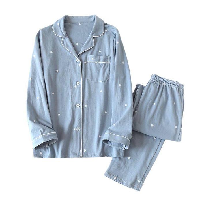 Long Sleeved Pajamas Set