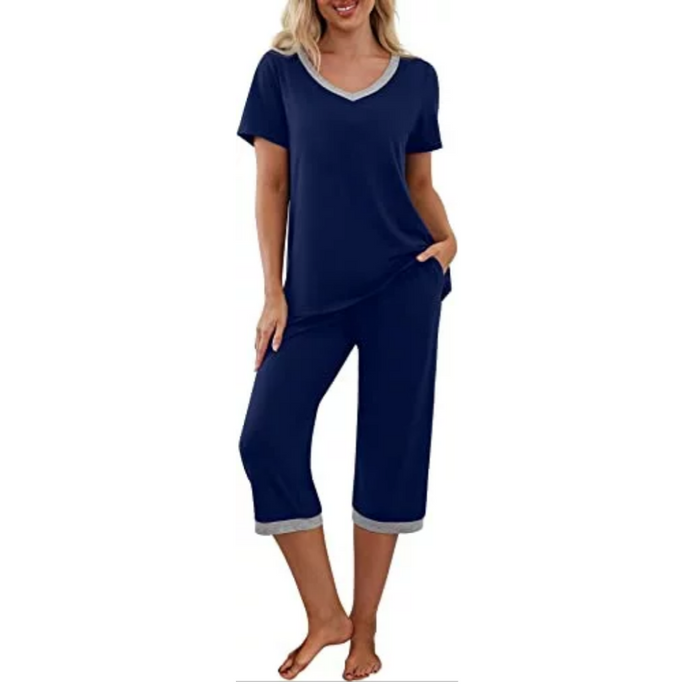 Women's With Pocket Pajama Set