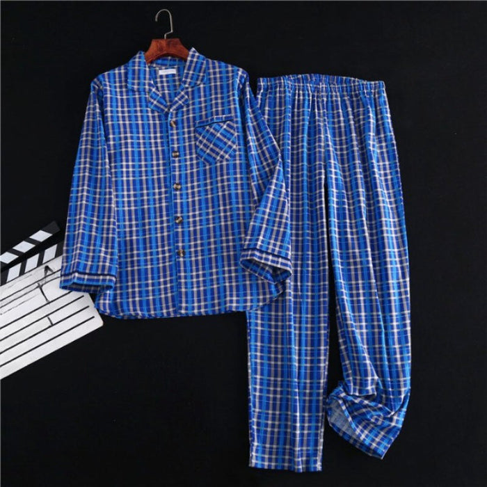 Men's Checks Pajamas Set