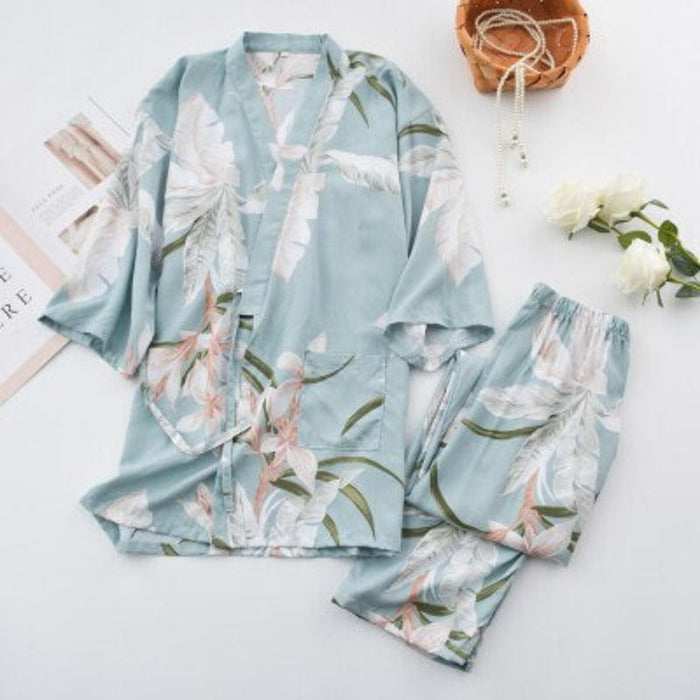 Two-Piece Suit Ladies Spring Pajamas