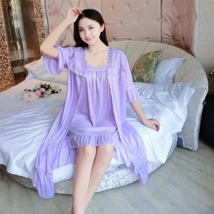 Satin 2 Piece Nighty For Women at Rs 279/piece | Satin Nightgown in Delhi |  ID: 27368743748