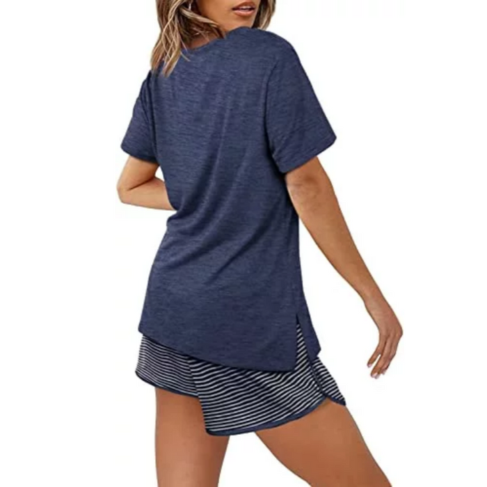 Short Sleeve Pajama Set For Women