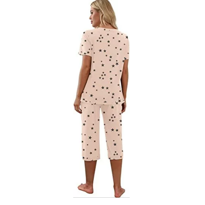 Printed Casual Pajama Set For Women