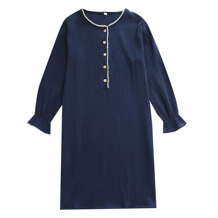 Long Sleeve Nightdress For Women