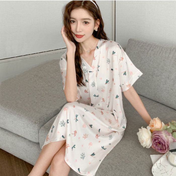 The Women's Silk Long Pajama