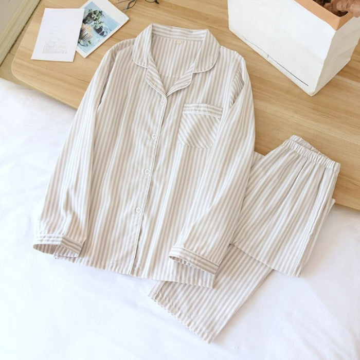 Vertical Striped Pajamas For Men